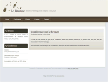 Tablet Screenshot of bronze.dediweb.fr